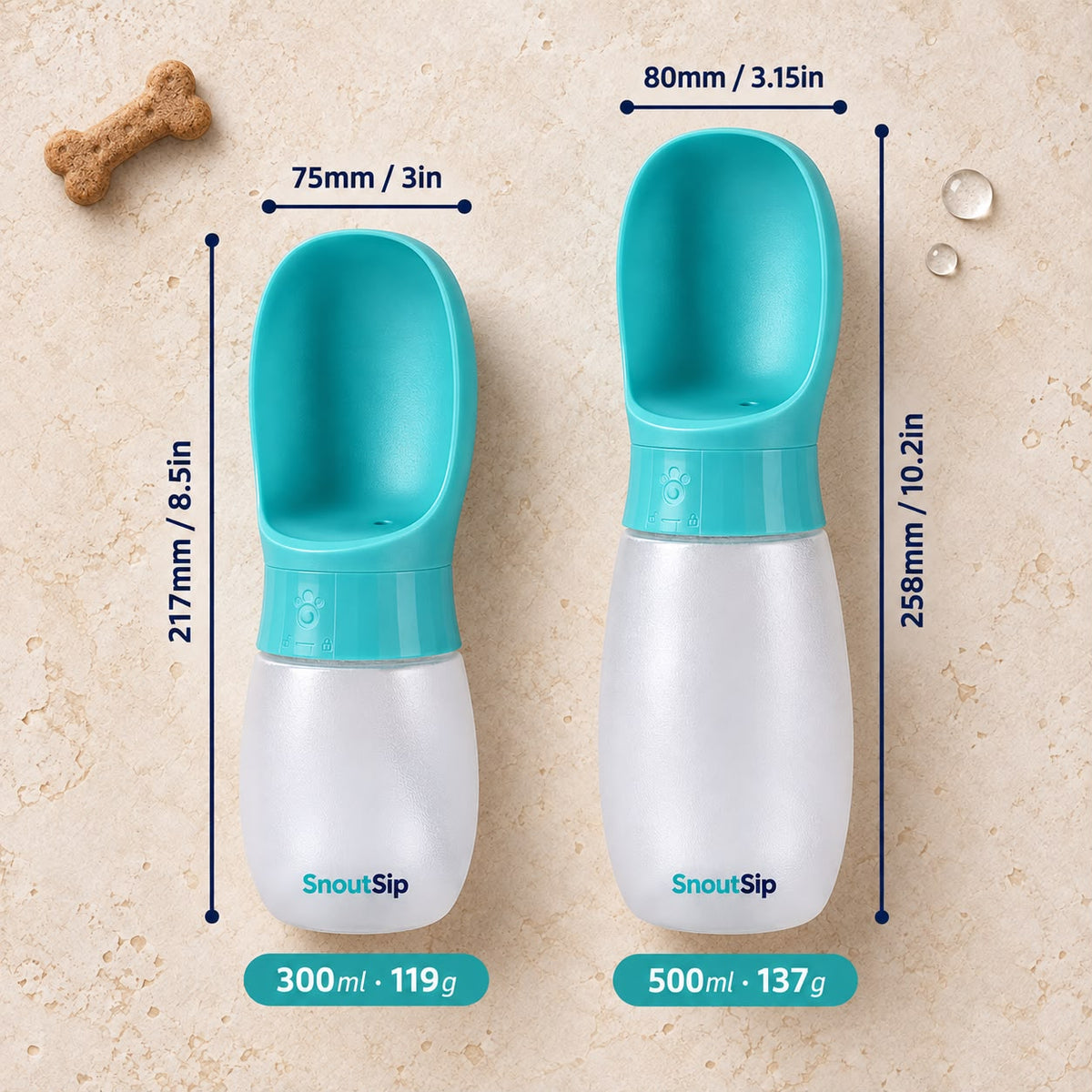SnoutSip - Pup Water Bottle